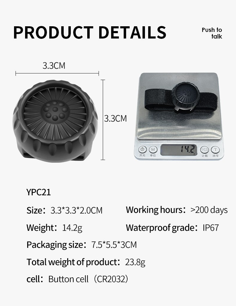 Wireless Btv PTT Control Button for ZELLO: Seamless Voice Communication!