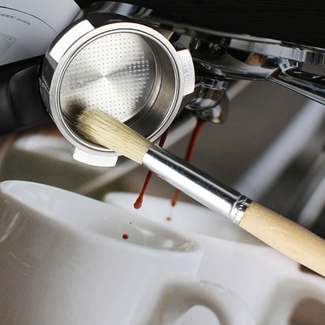 Wood Coffee Grinder Cleaning Brush Wood Dusting Espresso Brush Coffee Tool