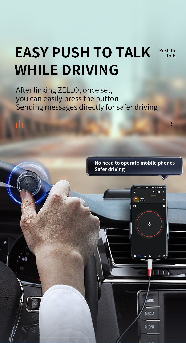 Wireless Btv PTT Control Button for ZELLO: Seamless Voice Communication!