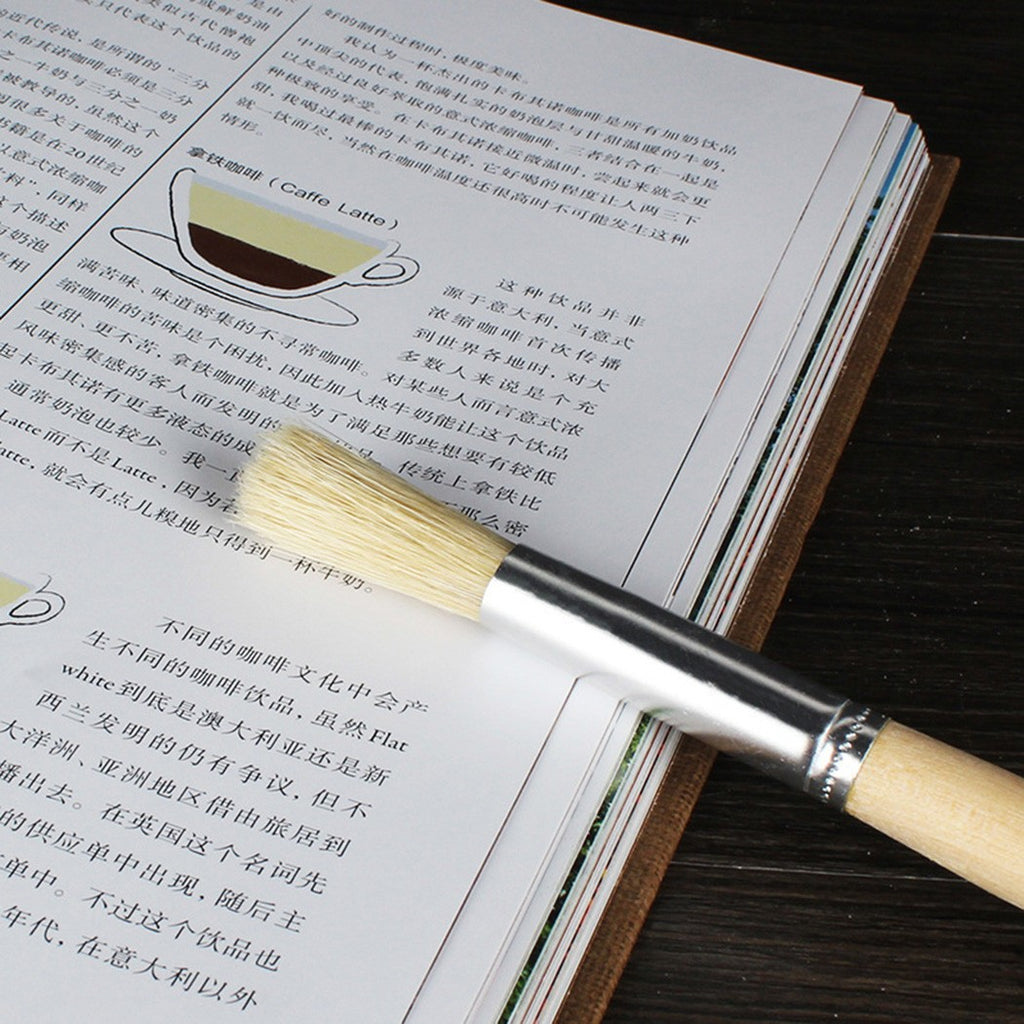 Wood Coffee Grinder Cleaning Brush Wood Dusting Espresso Brush Coffee Tool